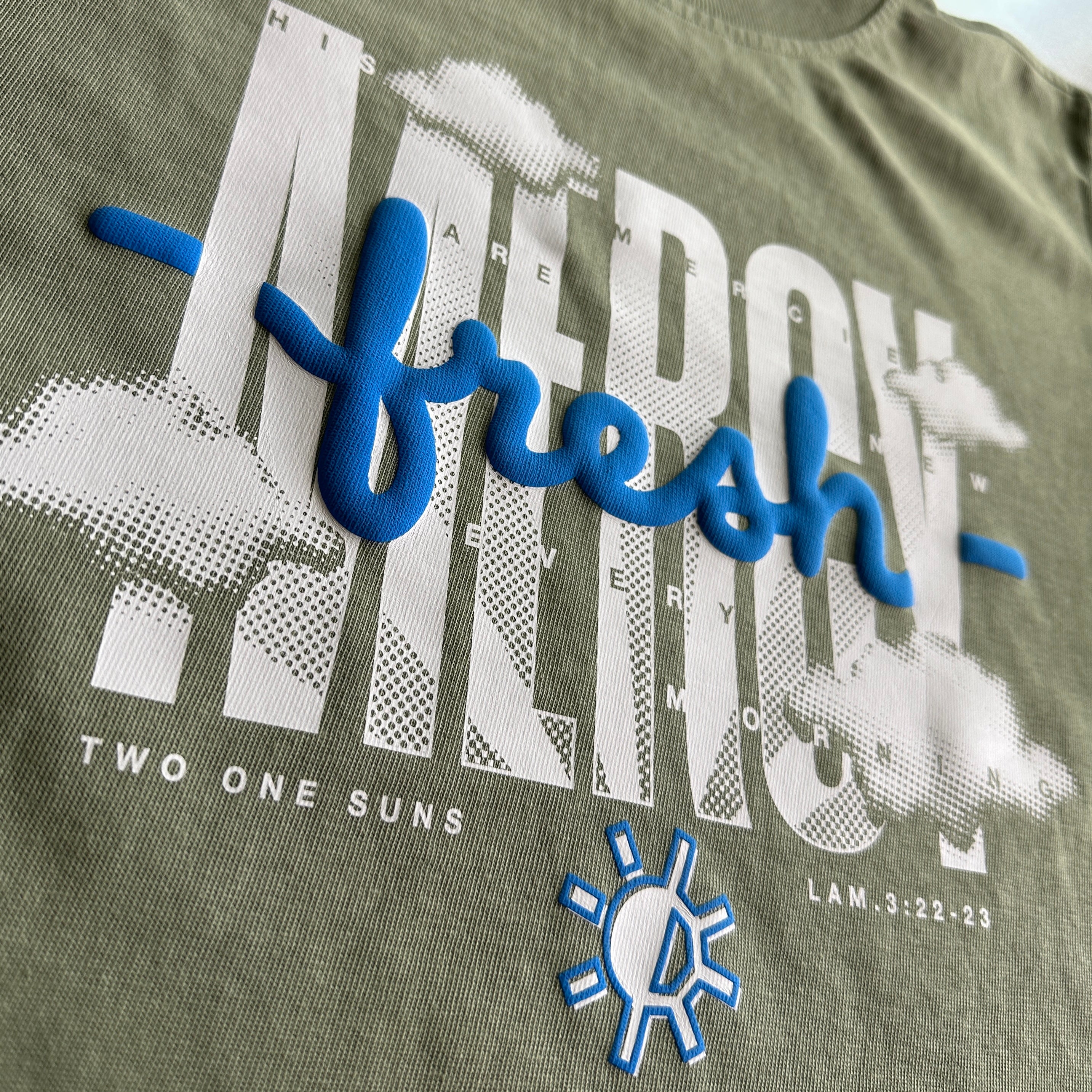 Fresh Mercy] Oversized T-shirt - Green – Two One Suns