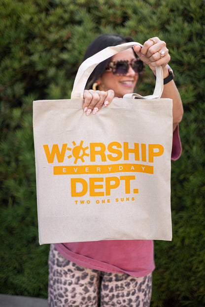 [Worship Everyday Dept.] Tote Bag - Natural