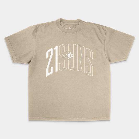 [21SUNS Arched] S/S T-shirt - Beige