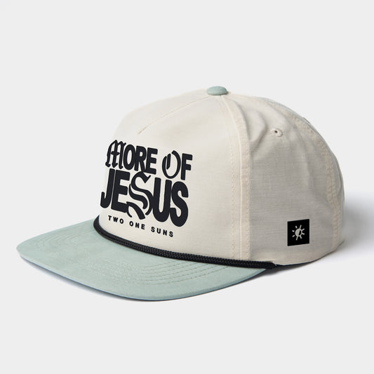 [MORE of JESUS] 5 Panel Rope Hat