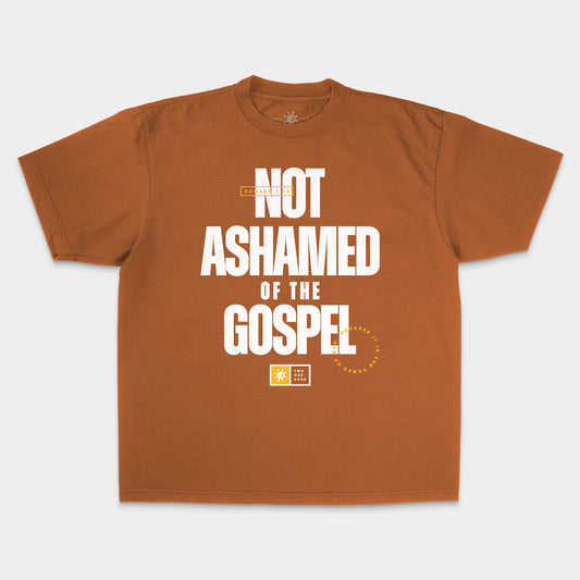 [Not Ashamed of the Gospel] Boxy T-shirt - Rust