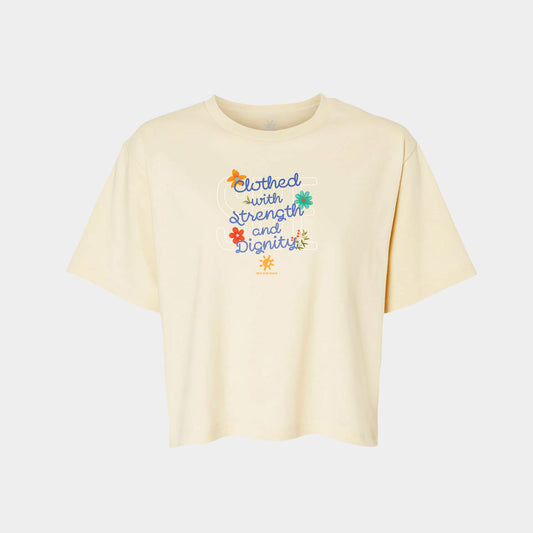 [Prov. 31:25] Cropped Tee