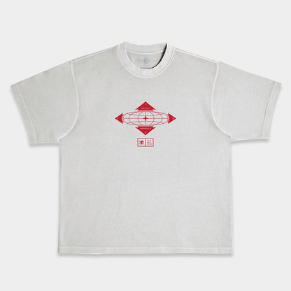 [Love Vertically + Horizontally] T-shirt - Light Gray