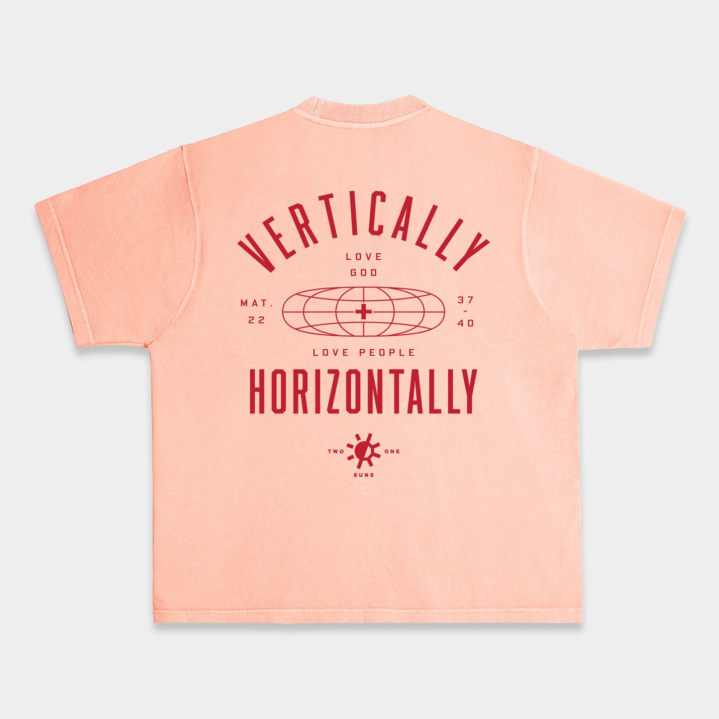 [Love Vertically + Horizontally] T-shirt - Pink