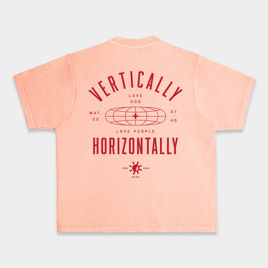 [Love Vertically + Horizontally] T-shirt - Pink
