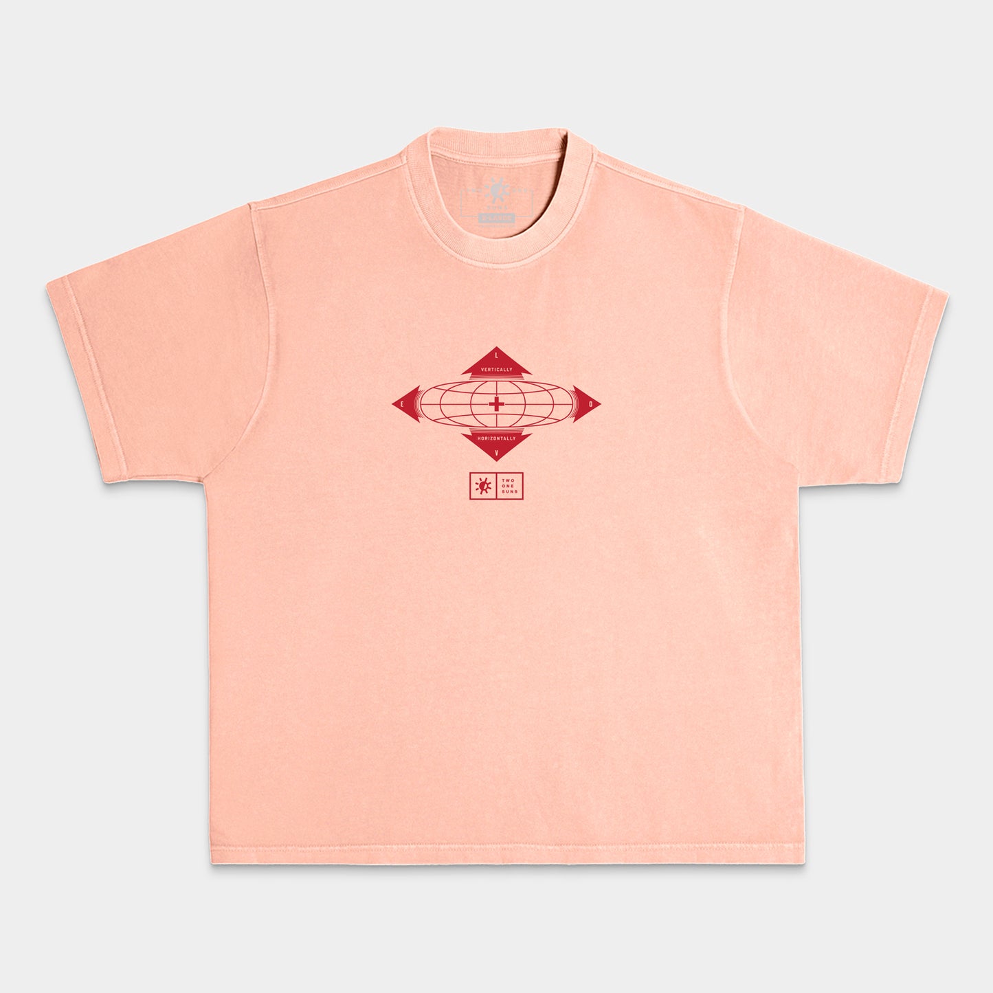[Love Vertically + Horizontally] T-shirt - Pink