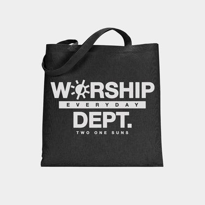 [Worship Everyday Dept.] Tote Bag - Black