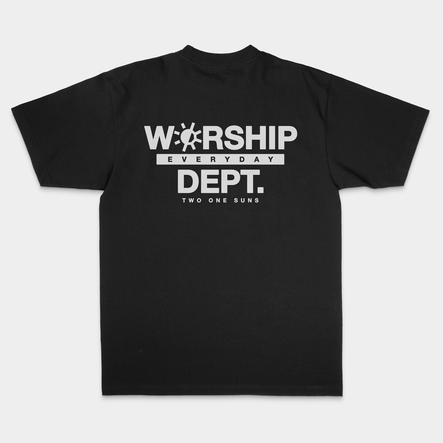 [Worship Everyday Dept.] T-shirt - Black/White