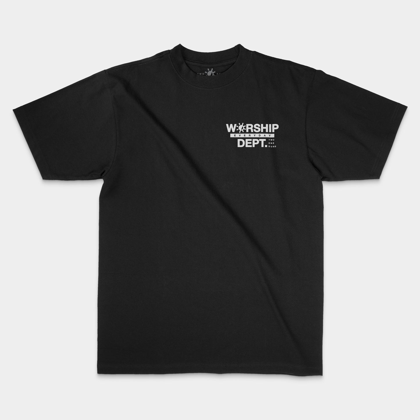 [Worship Everyday Dept.] T-shirt - Black/White