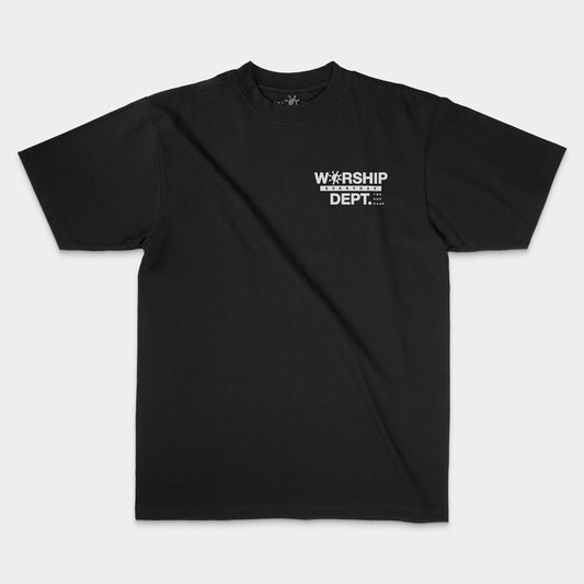 [Worship Everyday Dept.] T-shirt - Black/White